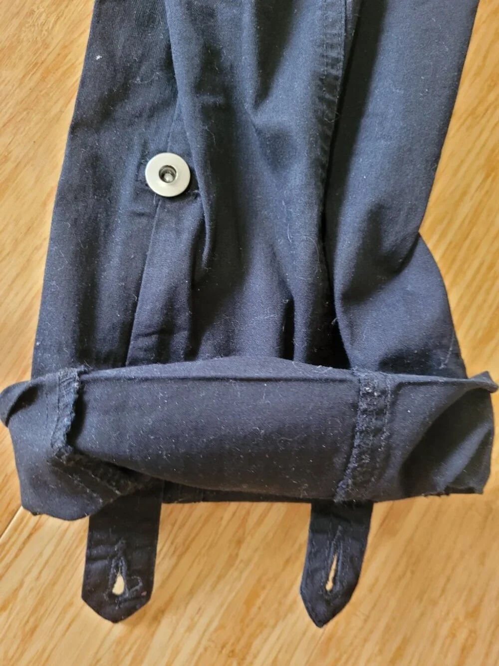 Inc Black capris Pants With Rhinestone Pockets with fold up option
